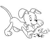 coloriage zim le chien de oui oui